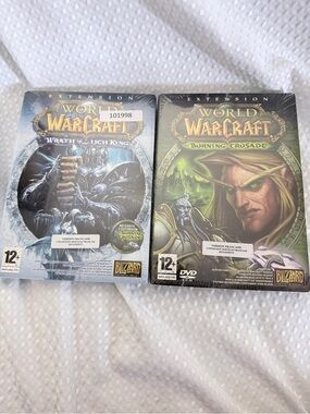 World of Warcraft Burning Crusade and Wrath of the Lich King PC Game Lot French